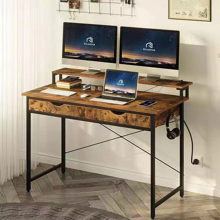 Computer Desk With Power Outlet and USB Socket HWD-DX113AD