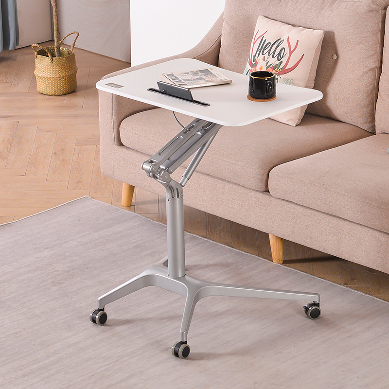 Nice Quality Sit-stand Height Adjustable Smart Desktop Pneumatic Workstation Gas Spring Modern Stand Desk HWD-ZL010