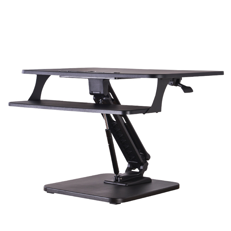 Office stand lift Height Adjustable Laptop Gas Spring Sit Stand Work Converter Desk Riser HWD-ZL00N1
